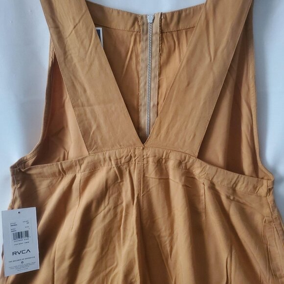 RVCA Sleeveless Woven Twill Dakota Loose Leg Short Romper Large/Size 12 NWT - Picture 7 of 16